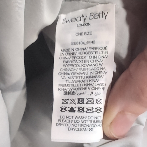 Sweaty Betty Navy and Orange Drawstring Gym Bag - Picture 4 of 8